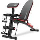 HS HOP-SPORT Hop-Sport Banc de musculation inclinable HS-1035 avec Pupitre à biceps, Presse jambe et Extenseurs Banc d'entraînement réglable