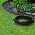 IDMARKET ID MARKET - Bordurette de jardin flexible noire 10M + 30 piquets d'ancrage