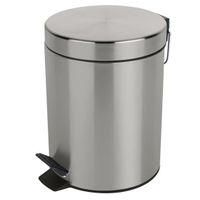 Poubelle à Pédale 3L Spirella Sydney - Acier - Rose Foncé - Pour Salle De Bain
