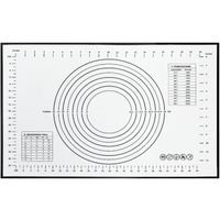 Tapis De Cuisson Silicone Anti-adhésif 42x30 Cm - Avec Repères De Mesure - Résiste De -40°C à 230°C - Rouge
