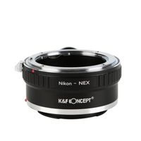K&F Concept M11102 Bague Adaptation Objectif Nikon F vers Sony E Mount Appareil Photo avec Monture de Trépied
