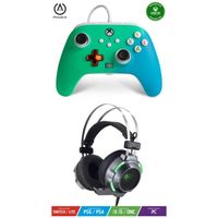 Pack Manette XBOX ONE-S-X-PC Seafoam Fade EDITION + Casque Gamer PRO EH30 SPIRIT OF GAMER XBOX ONE/S/X/PC