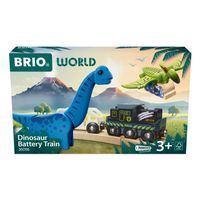 Brio Train à Piles Dinosaure - Train électrique - Dinosaure Inclus - pour circuit de train en bois - Dès 3 Ans - Brio World - 36096