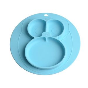 crabe bleu plaque en silicone antid/érapante Assiette en silicone avec ventouse avec 1 cuill/ère et 1 fourchette