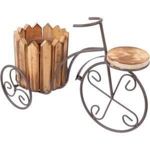 JARDINIÈRE - BAC A FLEUR Jardinière Mini-vélo Support De Chariot De Pot De 