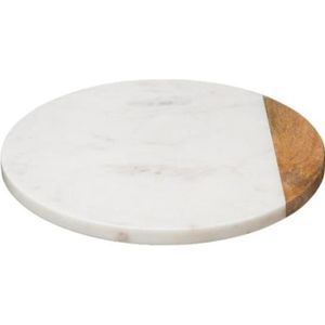 SOCLE rond en marbre gris. Diam. 23 - Haut. 8 cm