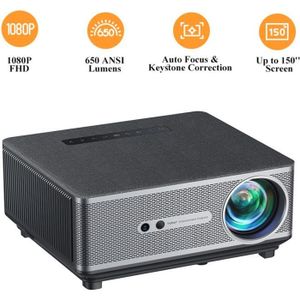 Vidéoprojecteur Vidéoprojecteur 5G WiFi Bluetooh - YABER K1 650 ANSI Lumens 4K Supporté - Full HD 1080P Projecteur Auto-Focus Home Cinéma