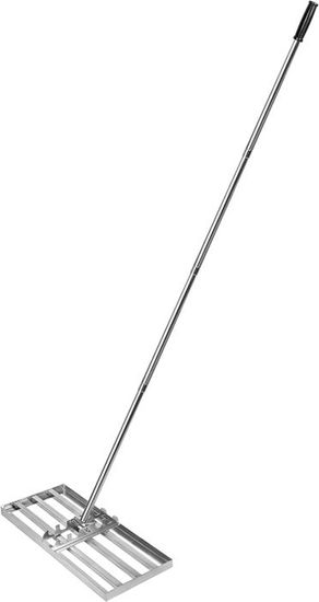 Râteau Nivellement Pelouse PLBBJH - Acier Inox 304 - Longueur Réglable 77 Pouces - Poignée Ergonomique