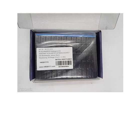 100 Masses D'Équilibrage Noir 12x5g Poids 6KG Poids D Barre