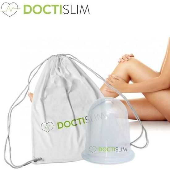 DoctiSlim - Ventouse Anti Cellulite Minceur Hypoallergénique - Utilisation simple et économique - E-Book recettes minceurs offert !