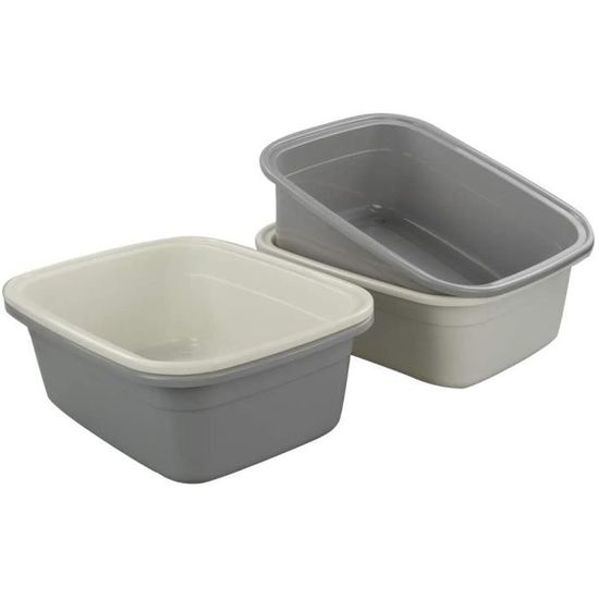 Bassine Linge Plastique, Cuvette Rectangulaire, Lot de 4 A7 Cdiscount Au quotidien