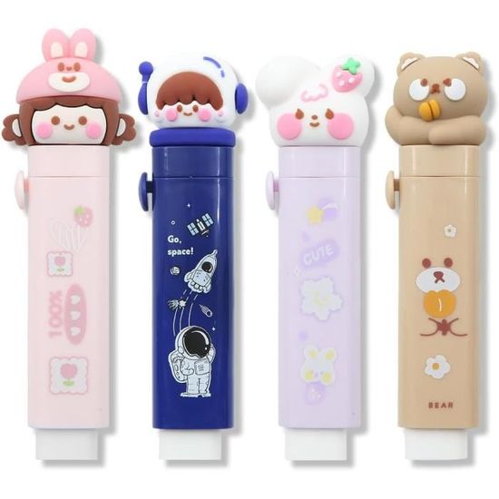 Lot De 24 Gommes En Forme De Donut Pour Enfants, Mini Gommes 3D Mignonnes En Forme De Casse Tete Gommes Amusantes A Demonter Pour Animaux De Compagnie Pour Filles