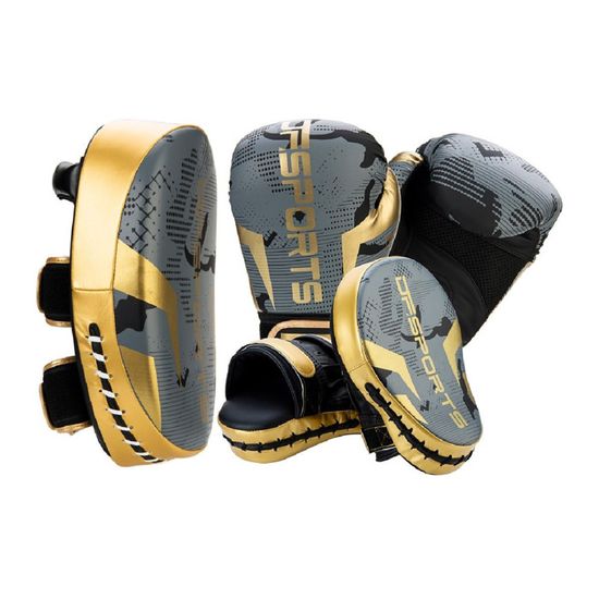 Smileshiney Pattes D'Ours Boxe - Focus Mitts Entraînement Muay Thai Karaté, Noir/Rouge