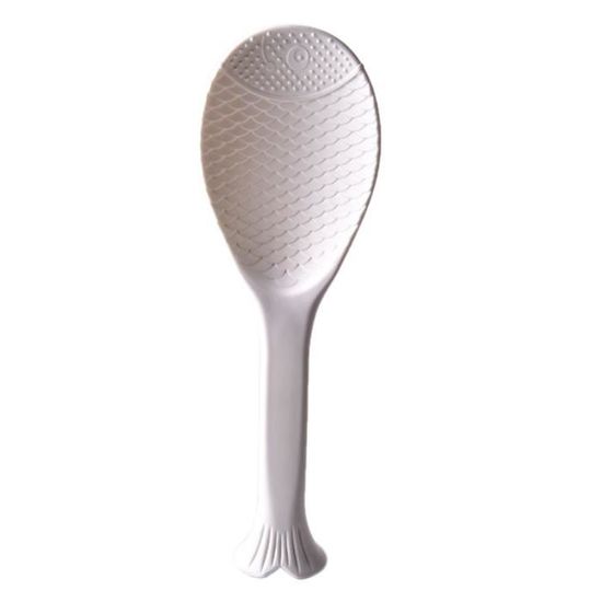 Cuillère à Riz En Silicone Antiadhésive - Pour Cuiseur à Riz, Pratique Et Debout - Blanche, Facile à Nettoyer