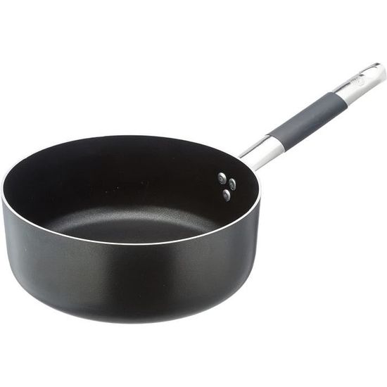 Couvercle De Casserole Agnelli Alblack – Aluminium Anti-adhésif, Manche Inox – Noir, 24 Cm !