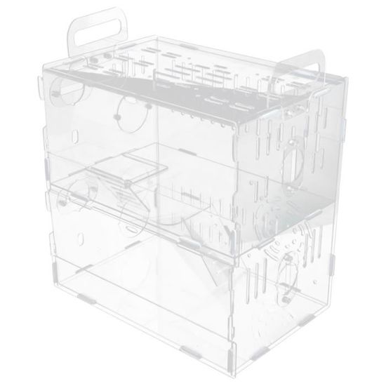1pc Acrylic Clear Hamster Cage Guinea Pig Castle cage habitat - couchage