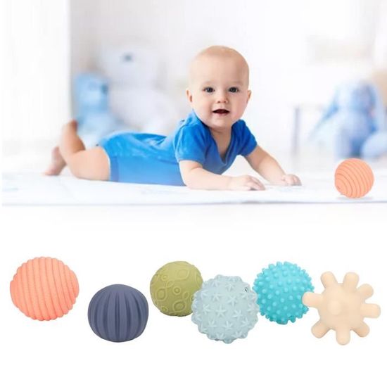 Set 8 Balles Sensorielles TUMAMA Pour Bébé - Jouets De Préhension Et Dentition - Multicolore
