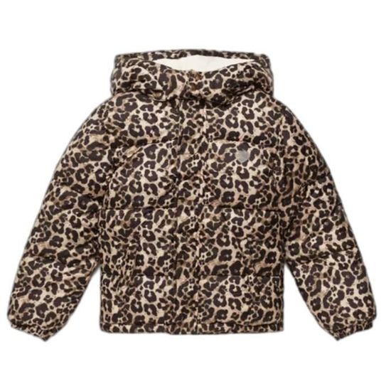 Gilet Fille Miss Attitude – Taille L (14 Ans) – Marron Imprimé Animal – Neuf Avec étiquette