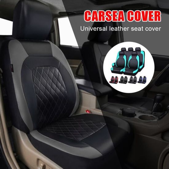 Housses De Siège Auto Shkalacar - Lot De 9 En Cuir PU - Universel Pour Voiture Et SUV