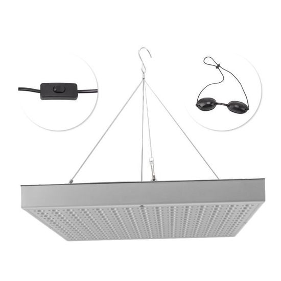 Lampe de bronzage TBEST Modèle 225 LEDs 15W 460nm