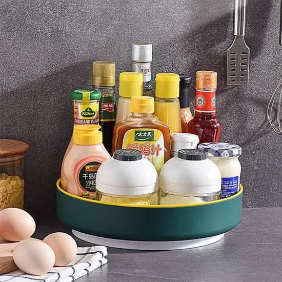 Lazy Susan Cuisine Étagère À Épices Rotative, Plateau Rangement Rond ...
