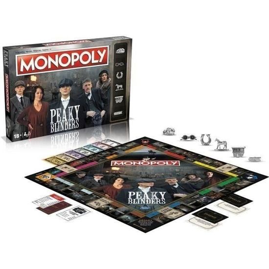 Monopoly - WINNING MOVES - Peaky Blinders - Jeu de plateau - Adulte - 90 min