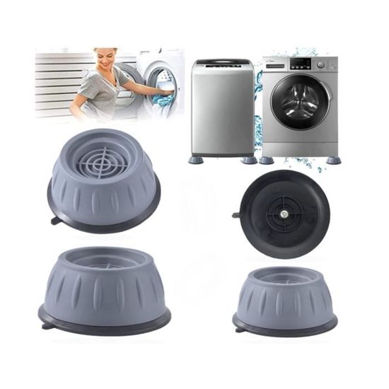4 Pièces Tapis Anti Vibration Machine a Laver,Kit Tapis Machine à Laver Anti Vibration Universel