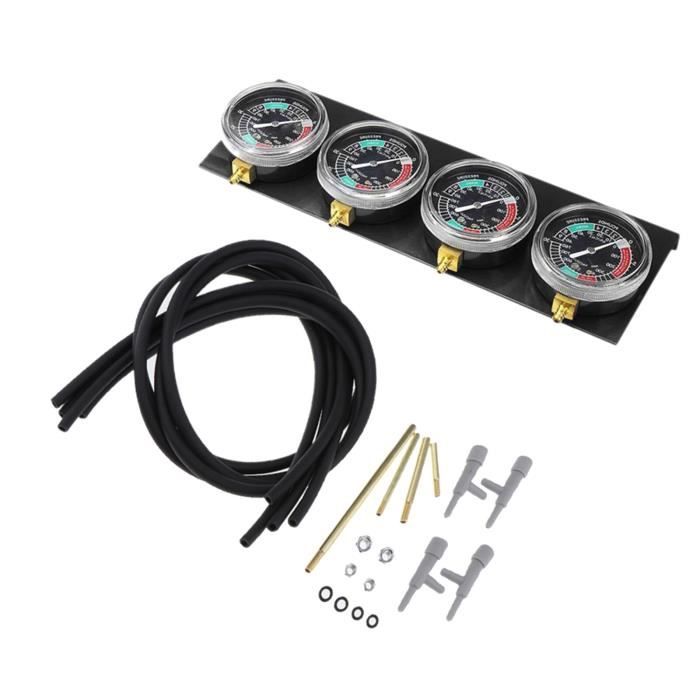 Ciieeo Outil Synchronisation Manomètre Vide 2 Cylindres - Kit Équilibrage Performances Moteur