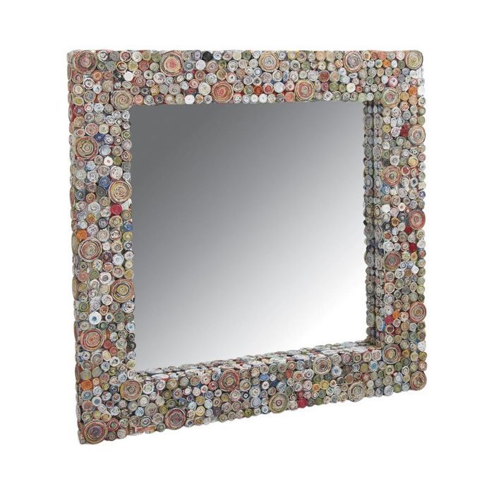 Grand miroir en papier recyclé