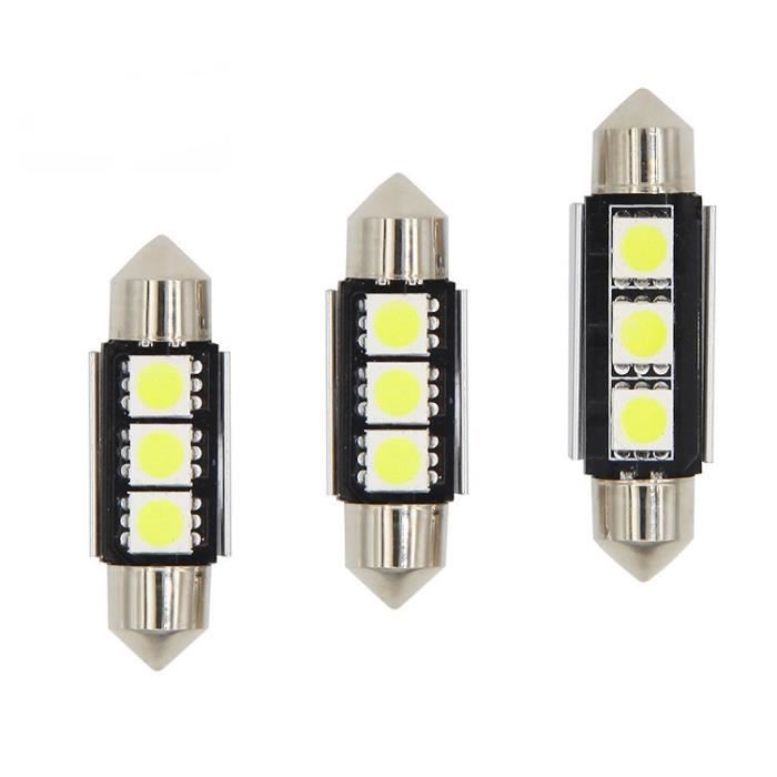 Ampoule Navette 3 Leds FIRST Anti-erreur (C7W/37mm)