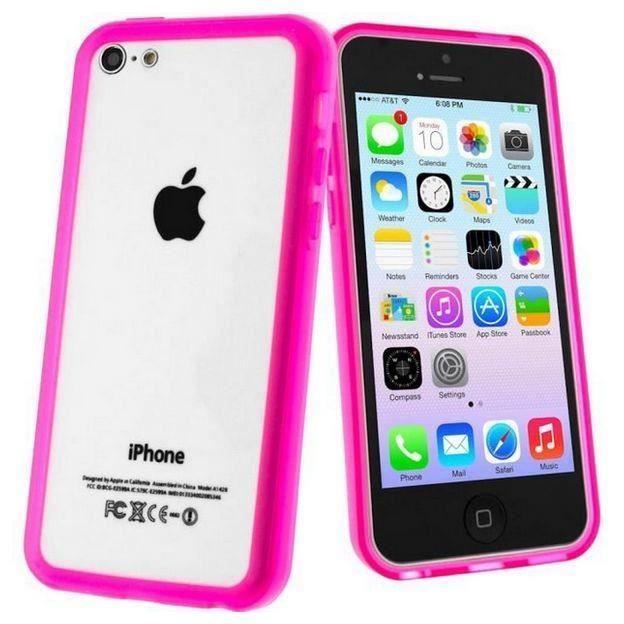 Bumper silicone iPhone 5C-Rose