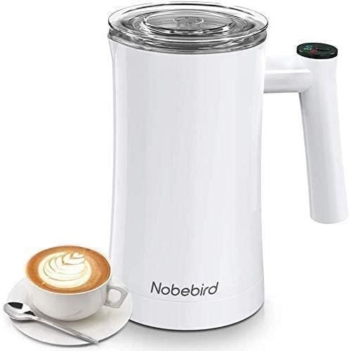 Mousseur à Lait Automatique 350ML 400W, Cuiseur à Vapeur Électrique en Acier Inoxydable, Chauffage et Moussage Rapides, Mousseur et.