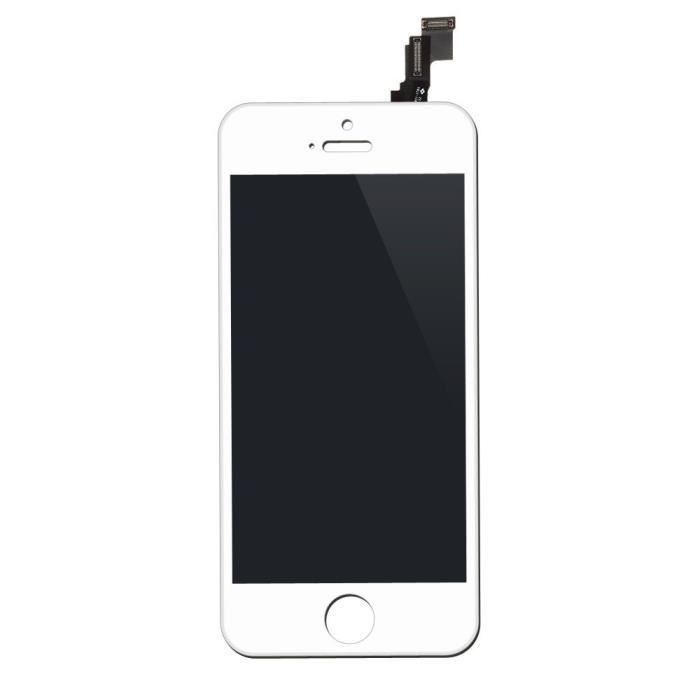 LCD-PHONE - Ecran LCD + Vitre Tactile Sur Chassis - iPhone 5 SE Blanc - LCD RETINA ORIGINAL - Prix grossiste