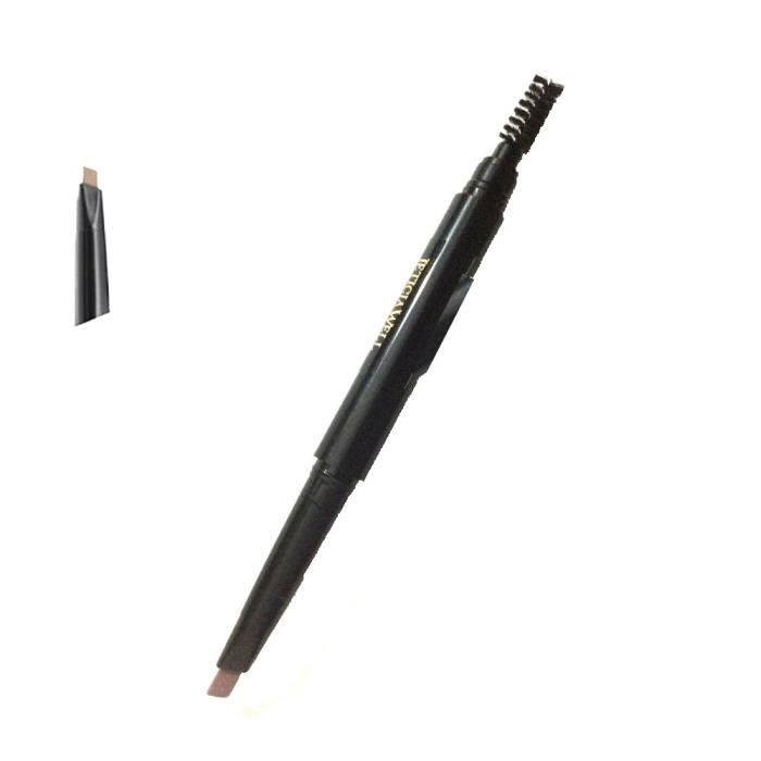 Leticia Well Crayon sourcils N°5 Marron double embouts ( crayon & goupillon)