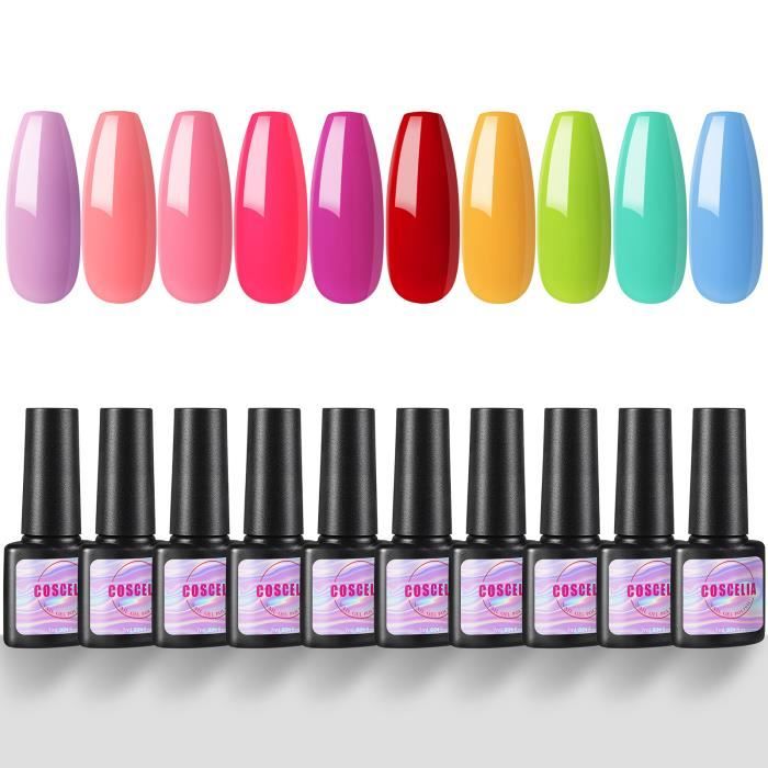 Kit 15pc Vernis Semi permanent 36W Lampe UV/LED Machine à Ongle Manucure Vernis à Ongle Colle Huile Cuticule Décors Nail Art