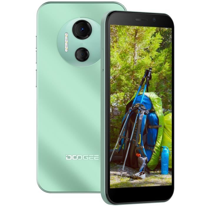 DOOGEE X97 Smartphone 3Go 16Go Android 12 Écran 6.0 pouces Batterie 4200mAh Caméra 8MP 4G pas cher portable Téléphone - Vert