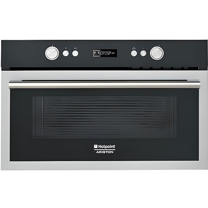 Hotpoint MD 664 IX HA, Intégré, Micro-onde combiné, 31 L, 1000 W, boutons, Rotatif, Acier inoxydable