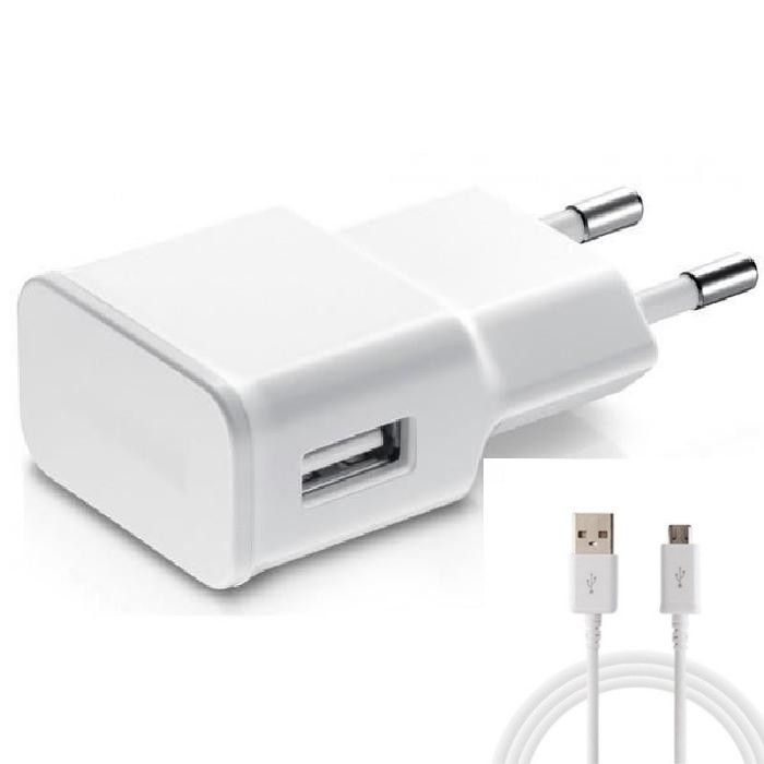 Chargeur Secteur 2A + 2 Cables Micro USB pour Samsung - Xiaomi - Oppo - Sony Little Boutik®