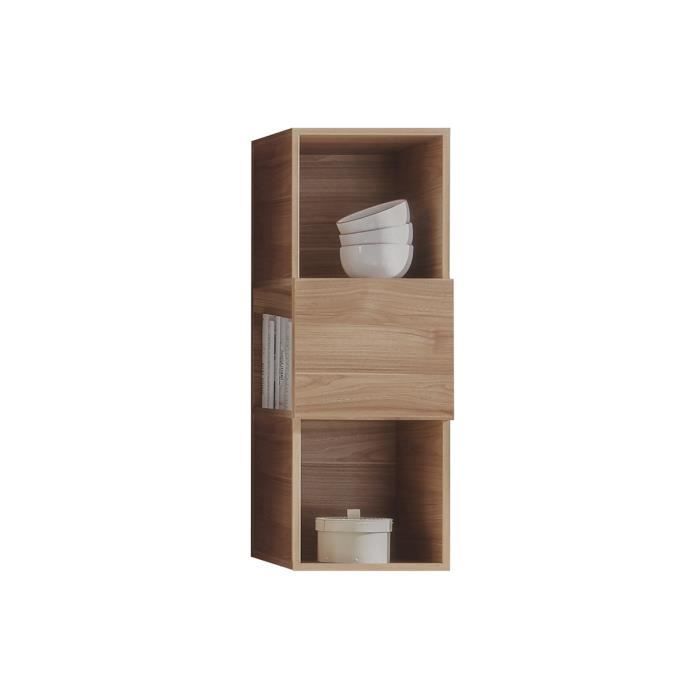 Miliboo - Etagère murale verticale 3 rangements finition bois clair ETERNEL