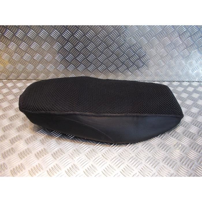 housse recouvrement selle moto scooter mobylette quad antiderapant maille noir