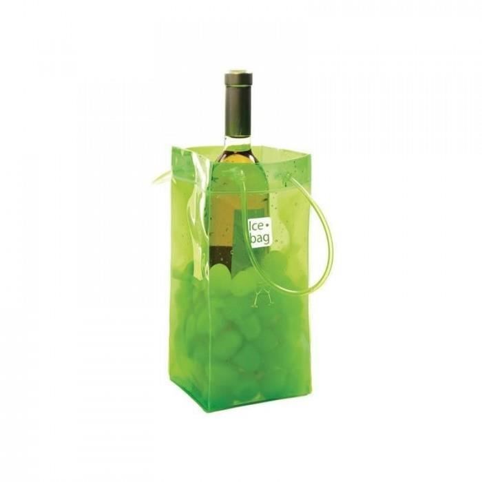 admirable cuisine arts de la table vins rafraichisseur ice bag - 17409 - seau a glace ice bag vert acidule 1 bouteille