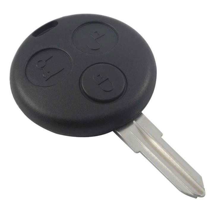 OCIODUAL Coque clé pour Smart Fortwo 450 Forfour 451 Roadster Coupe 3 boutons