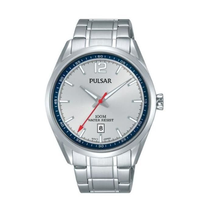 Montre PULSAR Homme modèle SPORT Argentée et Bleue - PS9513X1