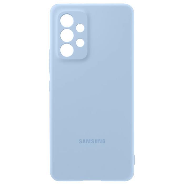 Coque Samsung Galaxy A53 5G Soft Touch Silicone Cover Original bleu arctique