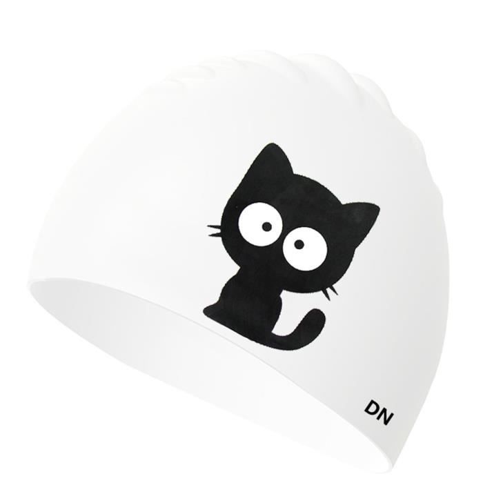 Joli Petit Bonnet de Bain Bonnet de Bain Enfants Fille garç on en Silicone Bonnet de Bain Natation Chapeau (100% Silicon