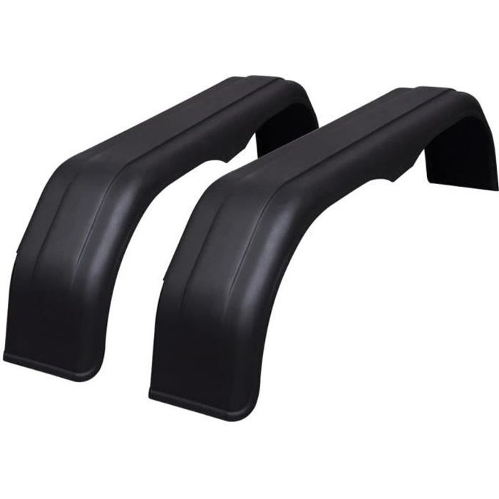 vidaXL Garde-boue en tandem pour roues de remorque 2 pcs 240 x 1650 mm
