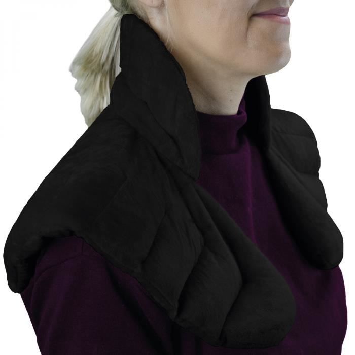 Coussin chauffant, tour de cou pour épaule et nuque - Noir