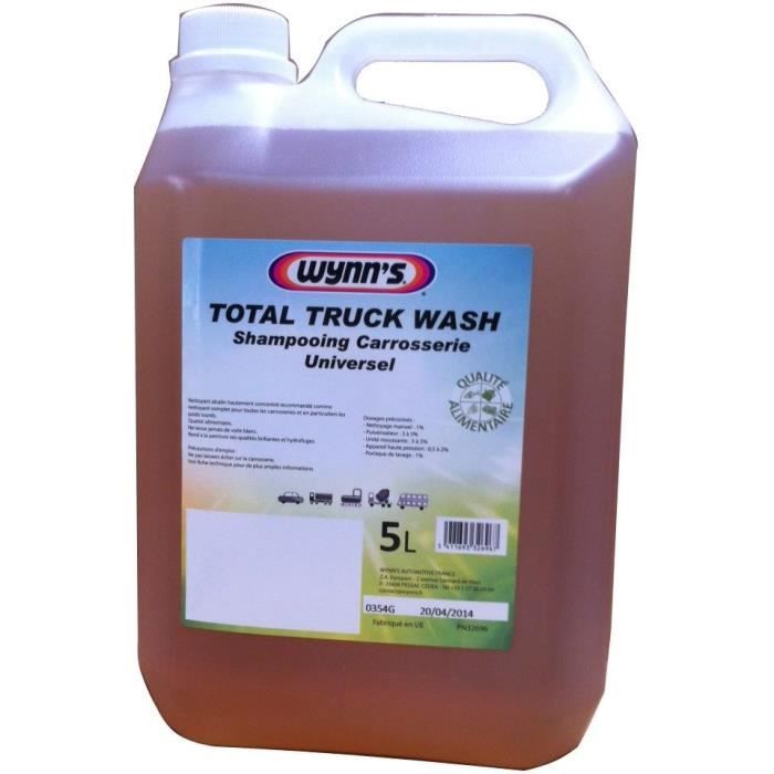 Shampooing carrosserie universel pour camion, bus, voiture, engins de chantier, Wynn's