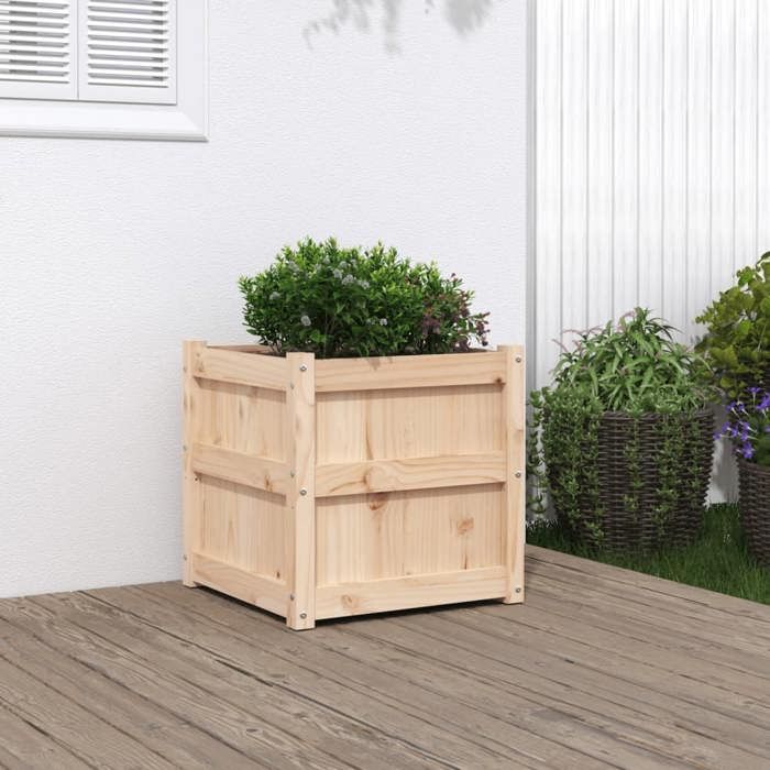 VidaXL Jardinière bois massif