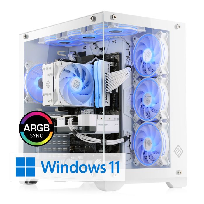 PC Gaming - CSL Computer - M11020H - AMD Ryzen 5 8400F - GeForce RTX 4060 - 16 Go RAM - 1 To SSD